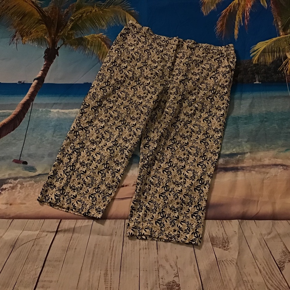 CURATED BY RUA'H KIBRIYA: Unknown Maker Size 18 Floral Capris EUC